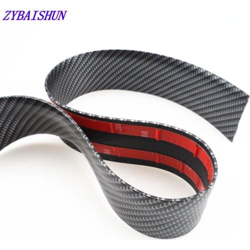 5D Carbon Fiber on Car Stickers Vinyl Door Bumper Film Protector Trim Trunk Decal in Auto