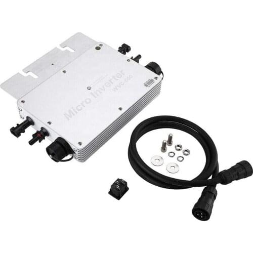 600W MPPT Micro Grid Tie Solar Inverter with IP65 Waterproof 22-50VDC Input to 110V/120VAC Pure Sine Wave WVC-600W