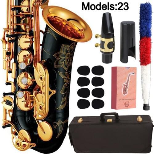 MFC Saxophone Alto 23 Professional Alto Sax Custom 280 Series High Saxophone Black Lacquer With Mouthpiece Reeds Neck Case