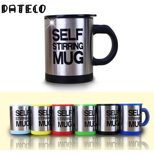 400ml Automatic Self Stirring Mug Coffee Milk Mixing Mug Stainless Steel Thermal Cup Electric Lazy Double Insulated Smart Cup