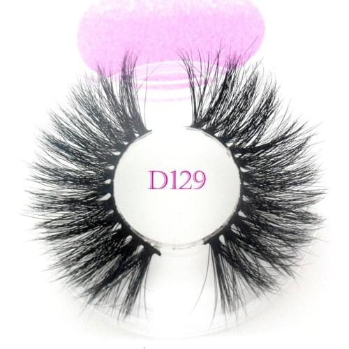 Baiside Mink Hair False Eyelashes Wispy Cross Fluffy length 25mm Lashes Extension Handmade Eye Makeup Tools