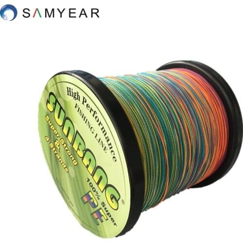Free shipping 4 strands braided fishing line 2000M 10/15/20/30/40/50/60/70/80/90/100 LB multifilament line --SUNBANG