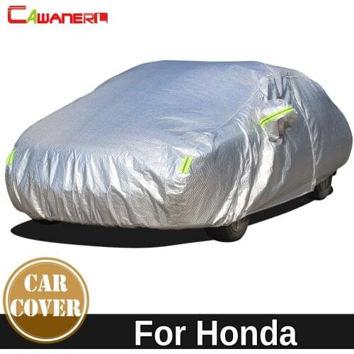 Cawanerl 3 Layer Cotton Car Cover Waterproof Sun Rain Hail Snow Dust Resistant Cover For Honda Everus XR-V Greiz Jade CR-X Civic