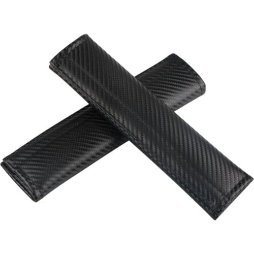 2pcs Seat Belt Cover Carbon fiber Ceat Belt Shoulder Seat Gap Plug Car Seat Leak-proof Slit Strip Clip Seam Plug Shoulder Cover