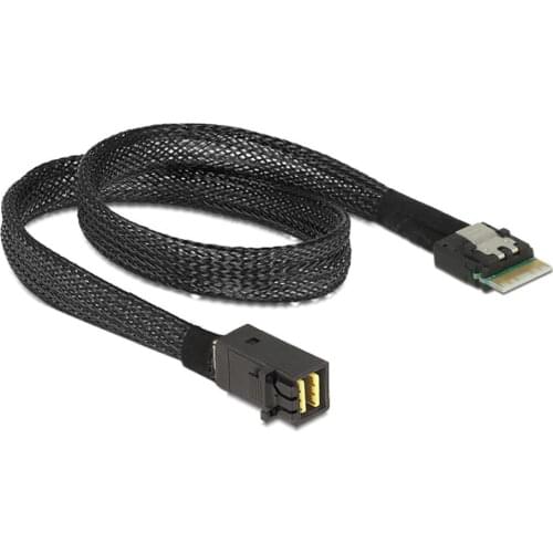 Chenyang Slim Line SAS 4.0 SFF-8654 4i 38pin to HD Mini SAS 4i SFF-8643 36pin Cable