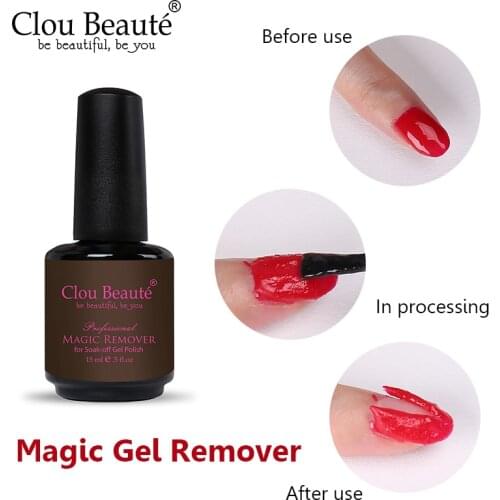 Clou Beaute Magic Gel Polish Remover Nail Degreaser For Nail Art Lacquer Burst UV Gel Soak Off Remover Gel Nail Solution Cleaner