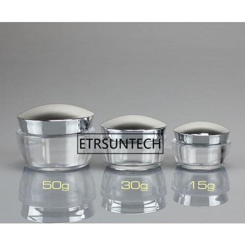 15g 30g 50g cream Jar Pot Eyeshadow Makeup Face Cream Container Bottle for Creams Skin Care Products makeup tool F1342