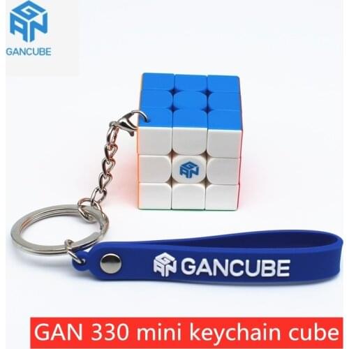 GAN330 keychain cube 3x3x3 puzzle magic cube 3x3 speed cubes gans cubes key chain GAN 330 mini cubo magico profissional toys