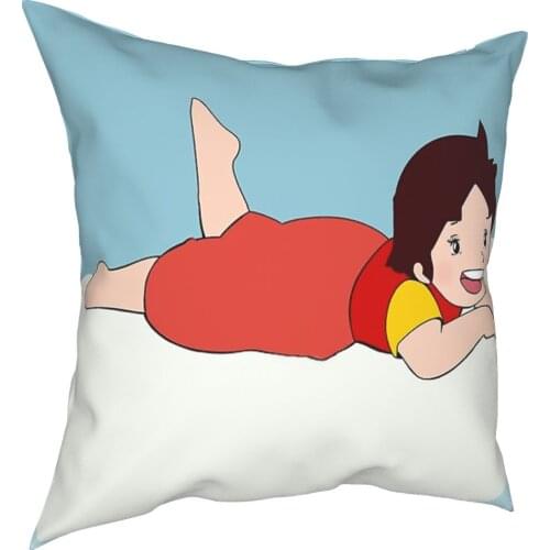 Heidi Girl Of The Alps Pillow Case Home Decorative Cushion Cover Throw Pillow for Car Polyester Double-sided Printing Leisure