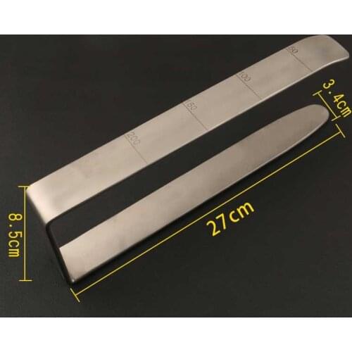 Stainless steel instrument U-frame type shovel type breast separator beauty plastic breast pull stripper