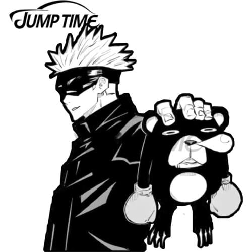 JumpTime 13 x 10.2cm For Satoru Gojo Vinyl Car Stickers Motorcycle Helmet Personality JDM Assessoires Decal Car Wrap for VAN