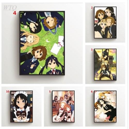 K-on! Anime Manga Canvas Painting Anime Posters Room Decor Wall Decor Posters Wall Posters Wall Art Picture Home Decoration
