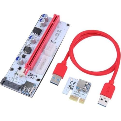 2021 New Graphics Extension PCI-E Riser Card 1X 16X Riser Whiteboard USB3.0 SATA 15Pin
