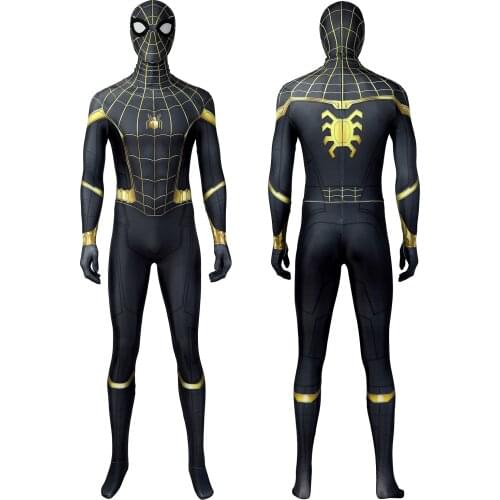 Movie Spider 3 No Way Home Cosplay Costume Peter Parker Role-playing Battle Bodysuit Fancy Halloween Carnival Jumpsuit