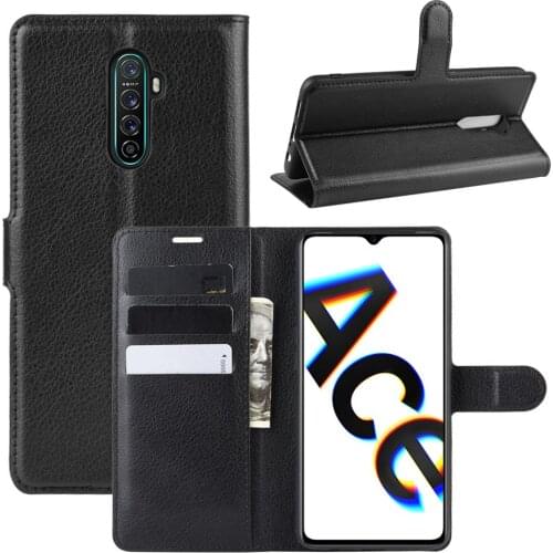Fashion Wallet PU Leather Case Cover For OPPO RENO ACE/REALME X2 PRO Flip Protective Phone Back Shell With Card Holders
