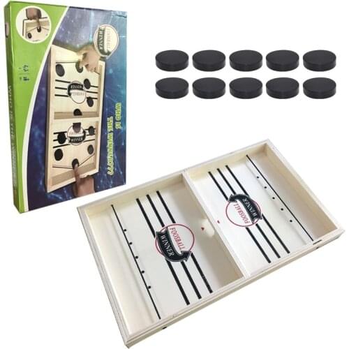 Novel Hockey Puck Toy Parent-Child Ice Hockey catapult Game Desktop Battle Table Toy for Kids Adults Friends Gathering Gifts