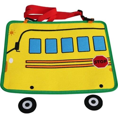 Toddler Baby Montessori Sensory Busy Board Educational Learn to Dress Toy