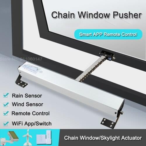 Chain Wndow Actuator Operator Window Opener Automatic Skylight Auto Open Window Pusher Closer Smart Home Automation