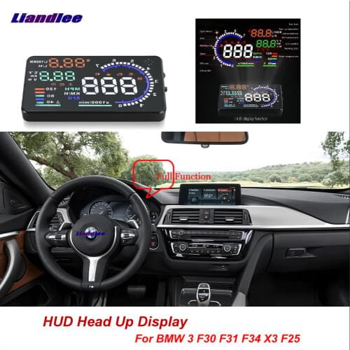 Liandlee For BMW 3 F30 F31 F34 X3 E46 2011-2018 OBD Safe Driving Screen Car HUD Head Up Display Projector Refkecting Windshield