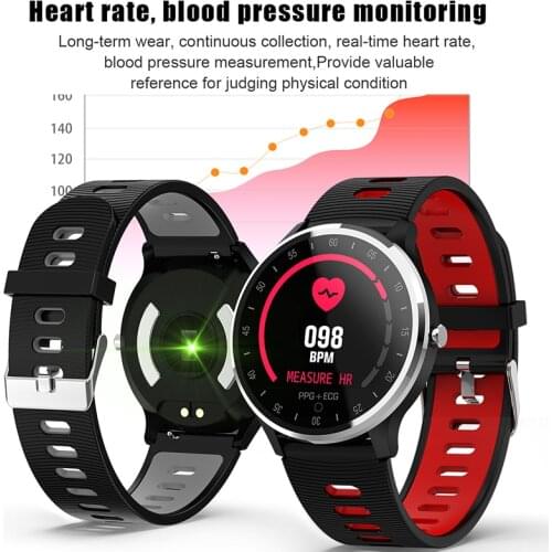 Blood pressure watch ecg smart fitness bracelet remote control music photo heart rate smart sport wristband smartwatch men women