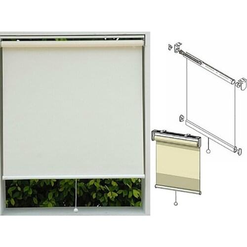 Free Shipping Blackout Fabric Roller Shading High Quality Spring Roller Blinds
