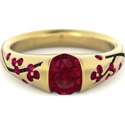 Fashion Multicolored Exquisite Leaf Style Lady Ring Classic Women Ring Jewelry for Female Wedding Anniversary Gift