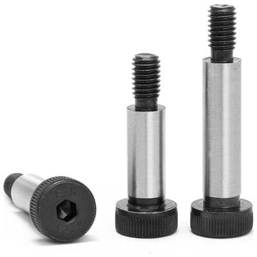 1pc M8 M10 M12 M16 Diameter 10 12 16 20mm 12.9 Grade Steel Allen Hex Hexagon Socket Cap Head Shoulder Roller Bearings Screw Bolt