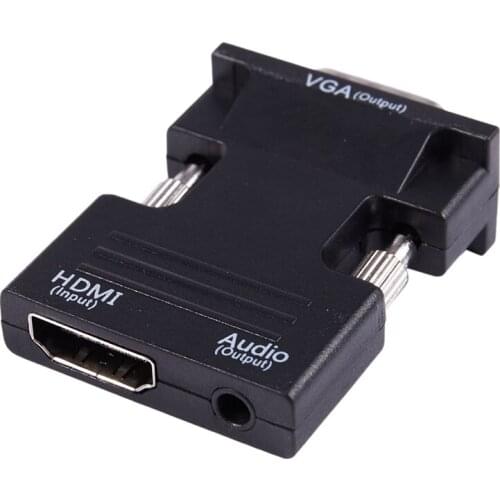 1080P HDMI Female to VGA Male with o Output Cable Converter Adapter