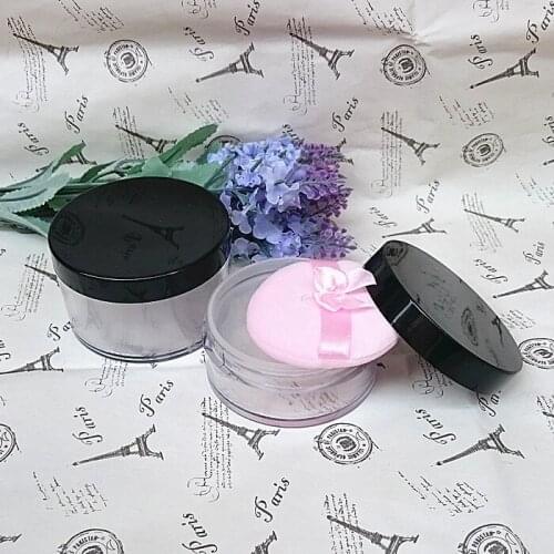 15/30g Travel Loose Powder Container with Sifter Lid Foundation Powder Case Makeup Storage Cosmetic Jar Empty Refillable Bottoms