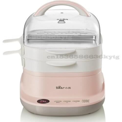 220V 3LElectric Food Steamer Household Small Multi-fu Multi-layer Steamer Drawer Type Cooking Machine Intestine Powder Machine