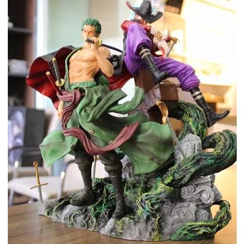 Anime O.n.e.P.i.e.c.e, Part of Faith, Three Swords, Zoro, Master and Apprentice, Hawkeye, Scene Boxed Figure
