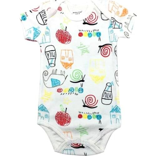 Baby bodysuit summer Body Suits Boy Girl Short Sleeve Clothes newborn Clothing Set fashion unisex new born costume 2020 cotton