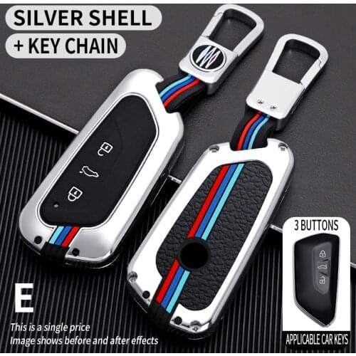 Alloy Car Remote Key Case Cover Holder Fob for VW Golf 8 for Seat Leon MK 4 Tarraco Ateca for Skoda Octavia 2020