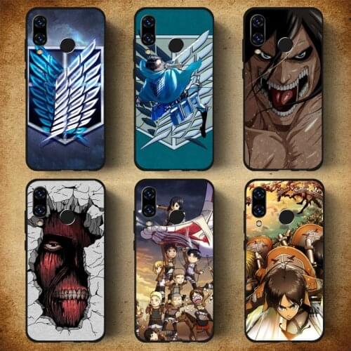 Attack on titan Phone Case For Huawei Honor 7C 7A 8X 8A 9 10 10i Lite 20 NOVA 3i 3e