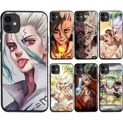 Anime Dr. Stone Senku Ishigami Case For iPhone 11 Pro Max SE 2020 X XS Max XR 6S 8 7 Plus 12 Pro Max mini Coque