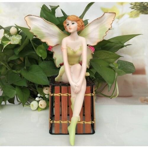 Flower Fairy Figurines Wedding decoration Beautiful Girl Resin Angel Ornaments Home Decor Office Decor Gifts