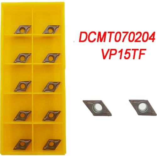 DCMT070204 VP15TF CNC Stainless Steel Cylindrical Blade Processing Stainless Steel Blade Hard Alloy External Turning Tool