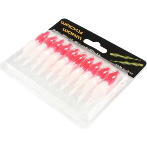 50mm Fishing Soft Lures Super Simulate Insect Artificial Soft Bait 10 pieces in a pack