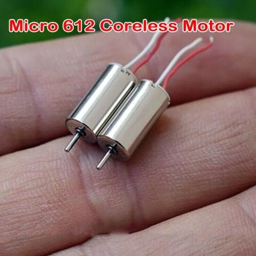 Mini Coreless Motor 612 DC 3V-3.7V 56000RPM NdFeB Strong Magnet High Speed Large Torque for DIY Small RC Drone Quadcopter