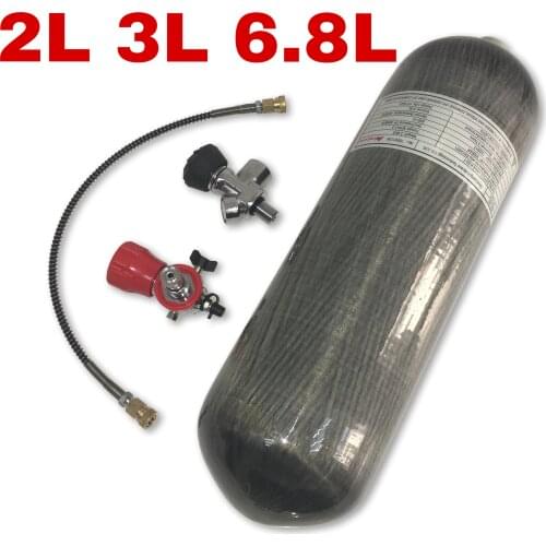 Acecare 2L/3L/6.8L Mini Scuba Diving Tank Pcp Vavle Air Rifle Airforce Condor CE Carbon Fiber Cylinder 4500psi Scuba Airgun