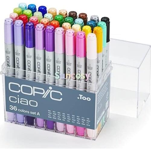 COPIC CMI36A Ciao Marker Set 36 Color Set A,ultra-blendable, low odor, alcohol based inks