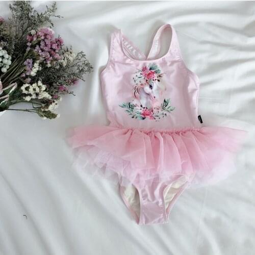 Adorable newborn baby swimwear for girls ruffles lace tutu mesh kids dresses for girls costumes toddler bikini children outfits