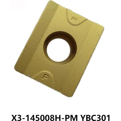 Original X3-145008H-PM YBC301 processing Steel Lathe Turning Tools Cutter CNC Carbide Milling Inserts