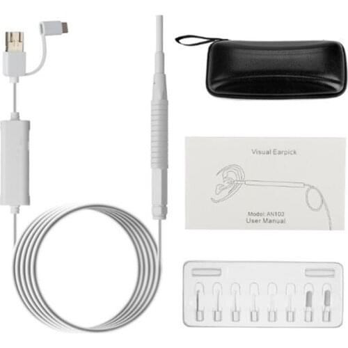 3.9mm 720P 3in1 USB OTG Otoscope For Android Earpick Endoscope Camera Earscope Cleaner