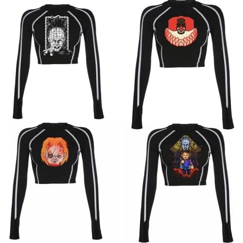 Aesthetic Longsleeved shirt y2k shirt vintage shirt Harajuku shirt Kawaii shirt Gothic shirt Punk shirt Dark shirt Street shirt