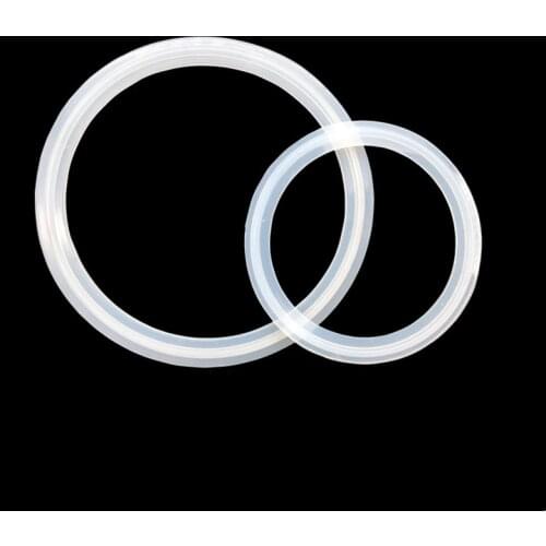 Silicon Gasket Strip Ring Flat Sealing Washer Fit 1/2" 3/4" 1" 1.5" 2" 2.5" 3" 3.5" 4" Sanitary Tri Clamp Ferrule