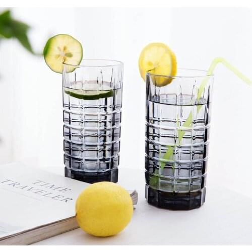 400ML Glass Cup Beer Coffee Cups Healthy Drink Mug Tea Mugs Transparent Drinkware Home Decoration 1PC