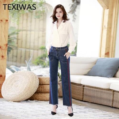 TEXIWAS Womens High Jeans