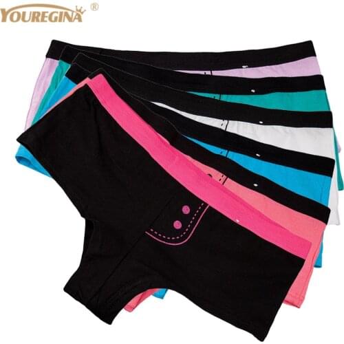 Underwear Women Boyshorts Panties Boxer Sexy Seamless Briefs Bragas Mujer Female 6 pcs/lot