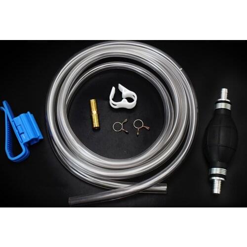 10mm Universal Manual Fuel Pump With PVC Pipe Water Oil Transfer Pump Petrol DieselHand Fuel Oil Pump Tool For Car Moto Boat